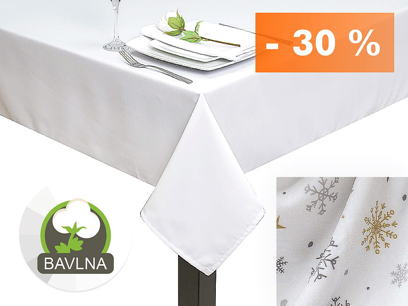 SKVĚLÉ BAVLNĚNÉ STOLNÍ UBRUSY